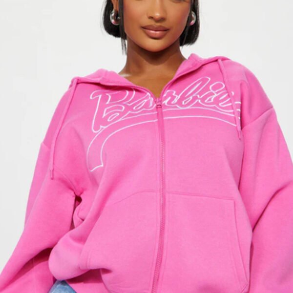 1 Embroidered Zip up 100% Cotton Hoodie