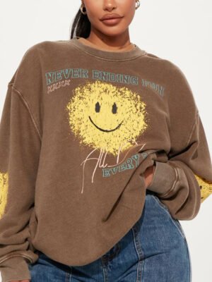 1 Custom Printed Crew Neck Sweatshirt