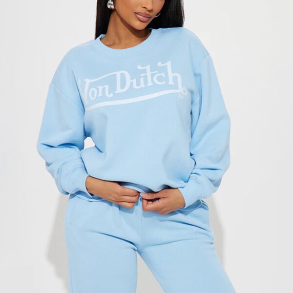 1 Printed Crew Neck Sweatshirt Set