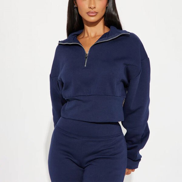 1 Zip up Polo Women Sweatshirt Set