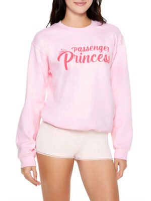 1 Crew Neck Printed Women Sweatshirt