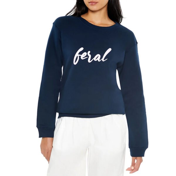 1 Crew Neck Printed Women Sweatshirt