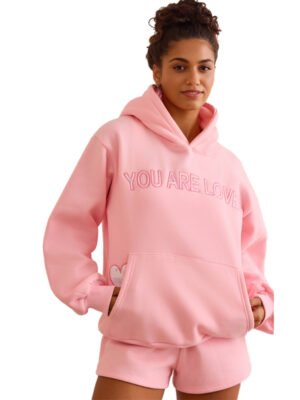 Custom Embroidered Women Hoodie Set