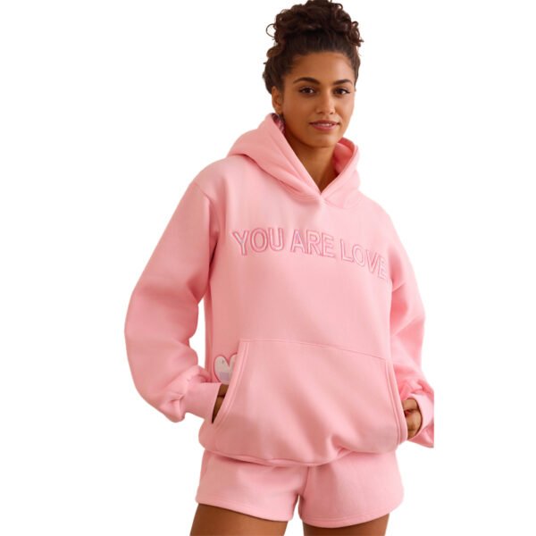 1 Custom Embroidered Women Hoodie Set