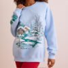 1 Crew Neck Printed Women Sweatshirt