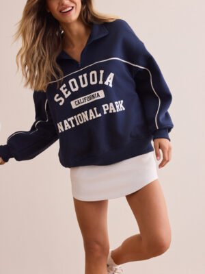 1 Custom Quarter Zip Women Sweatshirt