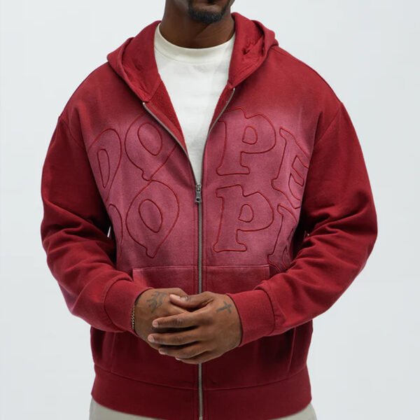 1 Custom Embroidered Zip up Hoodie