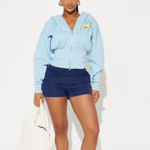 2 Printed Zip up Women Hoodies