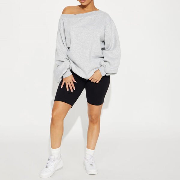 2 Off Shoulder Oversized Women Sweatshirt