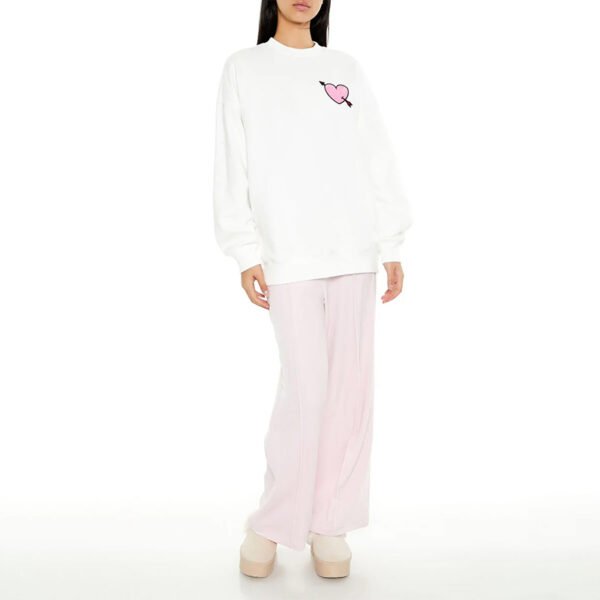 Crew Neck Embroidery Women Sweatshirt