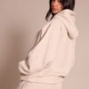 2 Petite Oatmeal Oversized Pull Over Hoodie