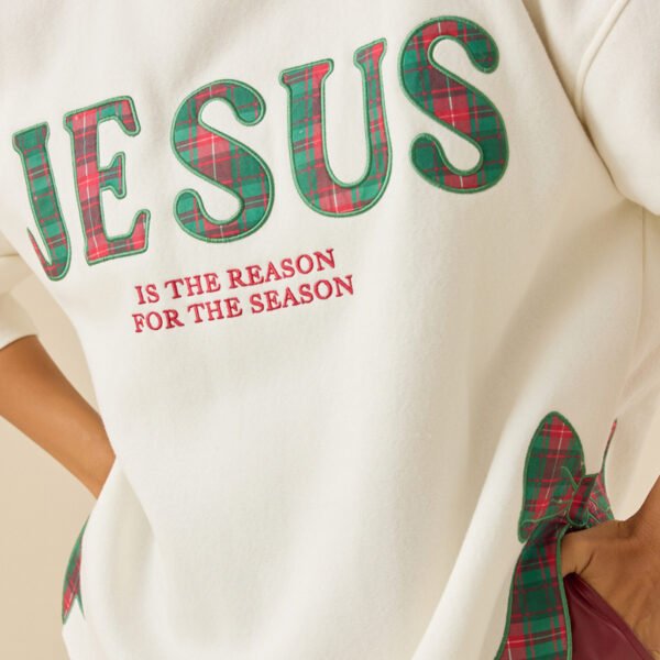 2 Crew Neck Embroidery Women Sweatshirt