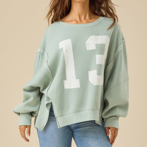 2 Custom Printed Crew Neck Sweatshirt