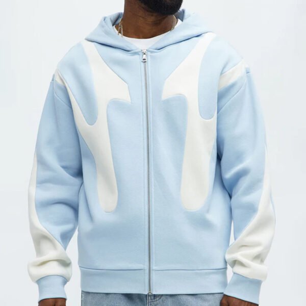 2 Custom Zip up Panel Hoodie