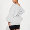 3 Off Shoulder Oversized Women Sweatshirt