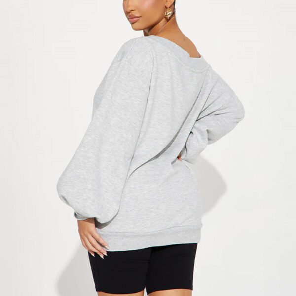 3 Off Shoulder Oversized Women Sweatshirt