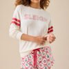 3 Crew Neck Embroidery Women Sweatshirt