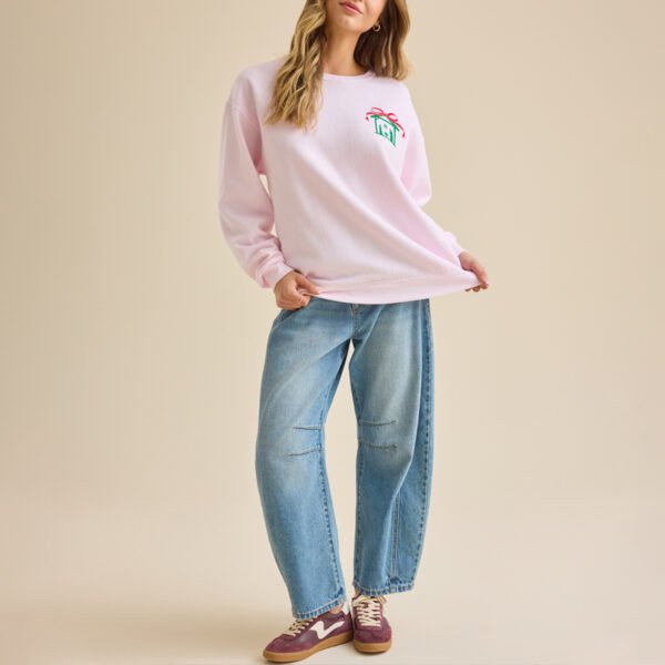 Crew Neck Printed Women Sweatshirt