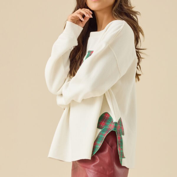 3 Crew Neck Embroidery Women Sweatshirt