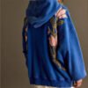 3 Blue Flowers Broadcast Hoodie