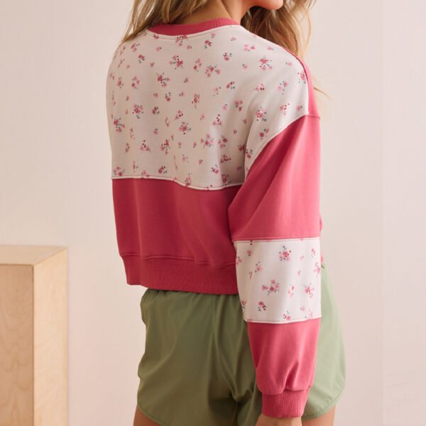 Crew Neck Crop Sweatshirt Women