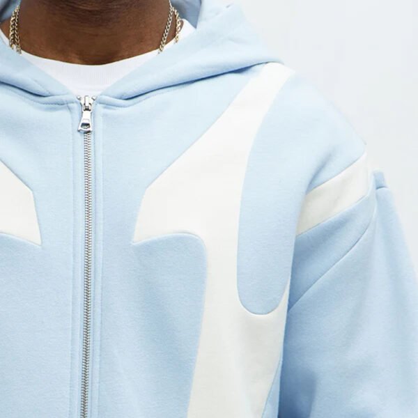 3 Custom Zip up Panel Hoodie