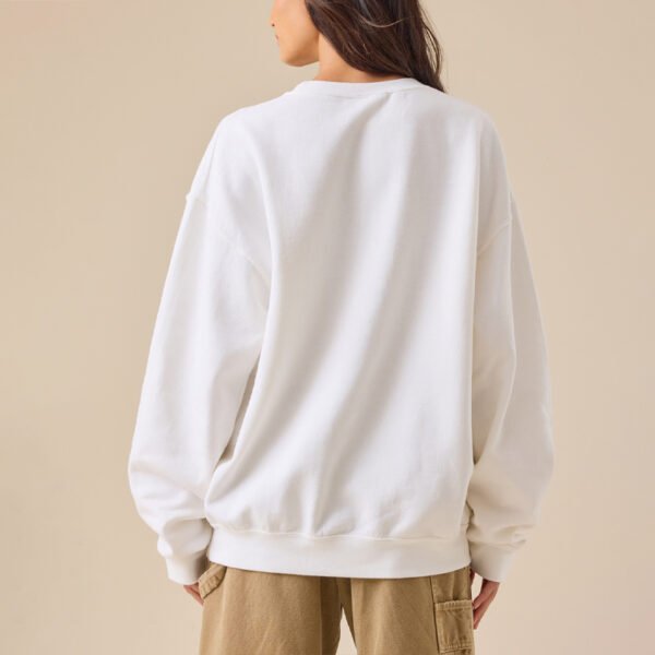 4 Custom Crew Neck Women Sweatshirt With Embroidered Logo