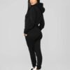 4 Solid Women Hoodie Set