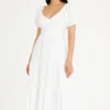 Tiered Puff-Sleeve Maxi Dress Tiered Puff-Sleeve Maxi Dress