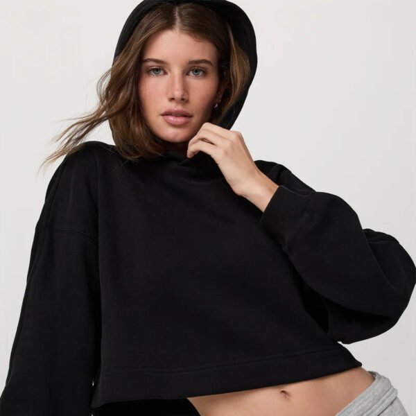 Black Crop Hoodies For Women Black Crop Hoodies For Women