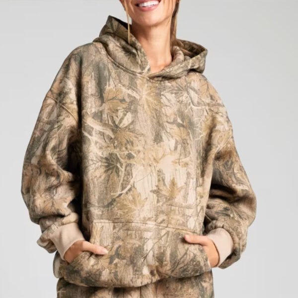 Pop Essential Camo Hoodie Hollister