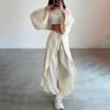 1 women's linen pants set