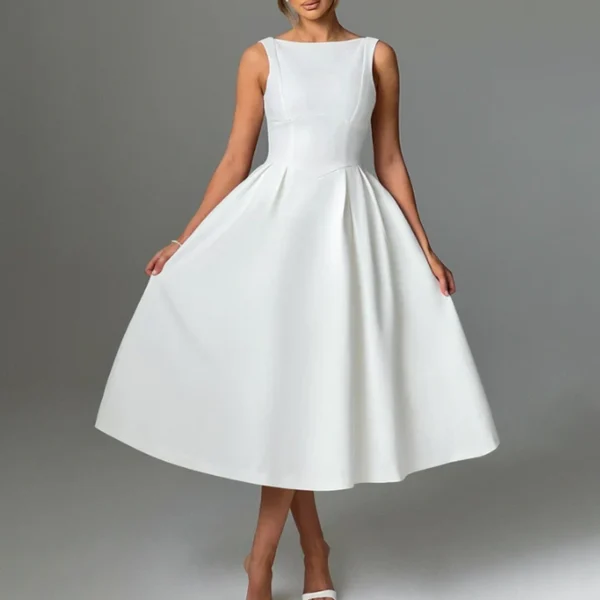 Ivory Midi Dress for Women Ivory Midi Dress for Women