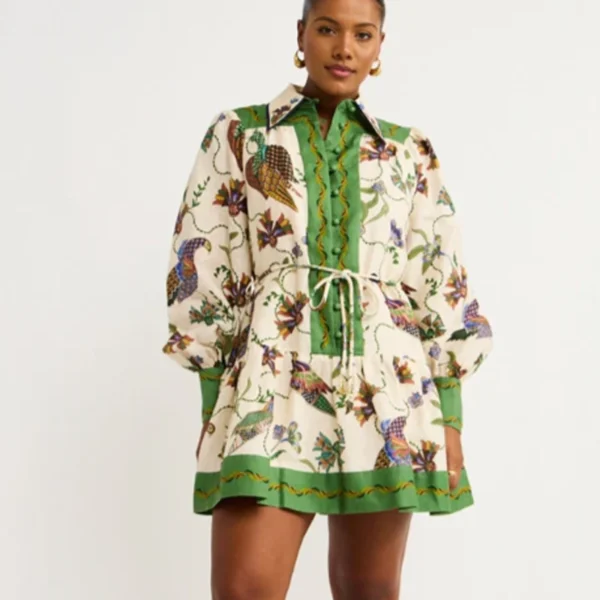 Multi Birdie Mini Dress for Women Multi Birdie Mini Dress for Women