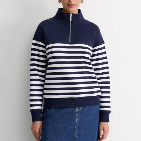 1 Custom Cotton Half Zip Sweatshirt