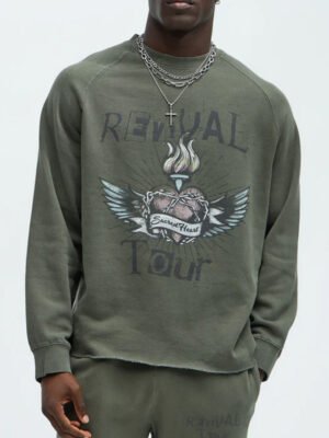 1 Custom Printed Logo Crew Neck Sweatshirt Set