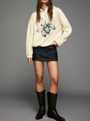 Custom Printed Long Sleeve Women Hoodie