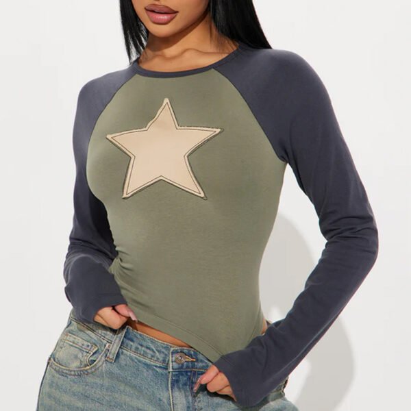 1 Custom Women StarStruck Raglan Long Sleeve Tee