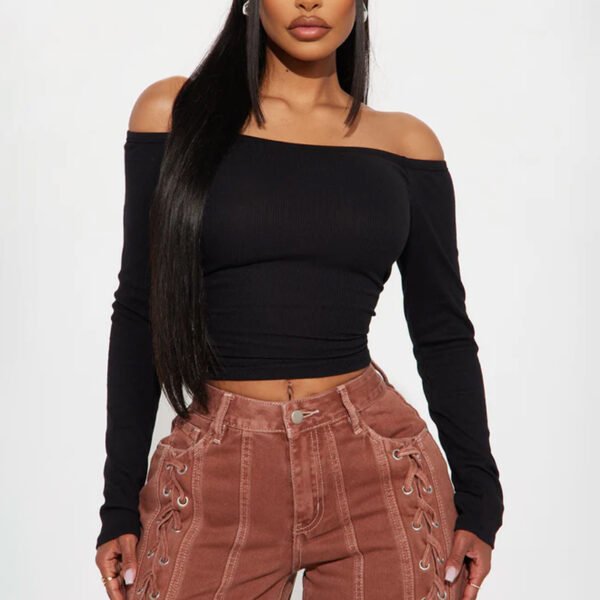 1 Long Sleeve Women shirt Top