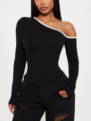 1 High Quality Off Shoulder Long Sleeve Women Top