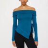 1 High Quality Asymmetrical Off Shoulder Women Top