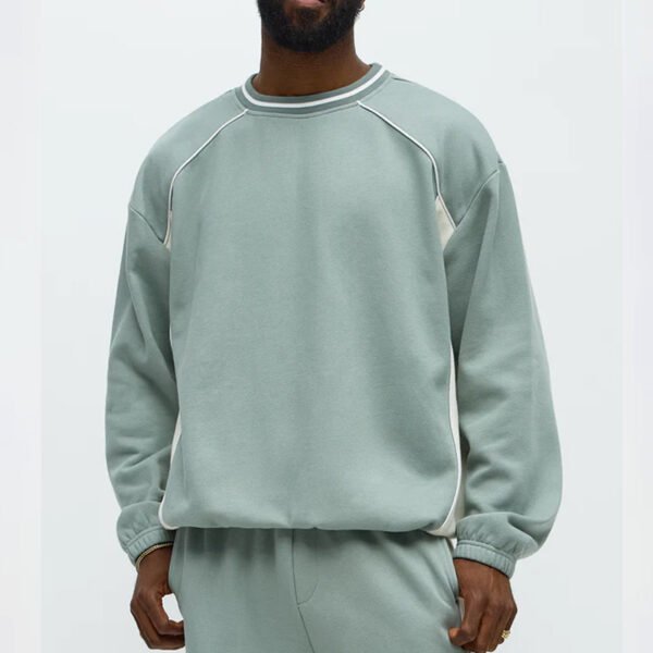 Custom Ready Side Panel Crewneck Sweatshirt Set