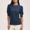 Basics Jersey Puff Sleeve Top for Everyday Wear