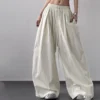 Striped Wide Leg Drawstring Pants