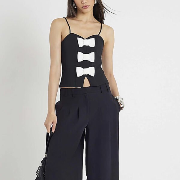 1 Basics Sleeveless Bow Cami Top for Women