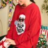 2 Customized Disco Santa Printed Sweatshirt