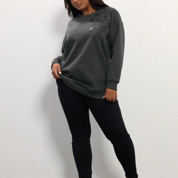 2 Star Eyelet Sweatshirt