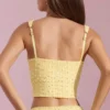2 Embellished Low-Rise Mini Top in Yellow