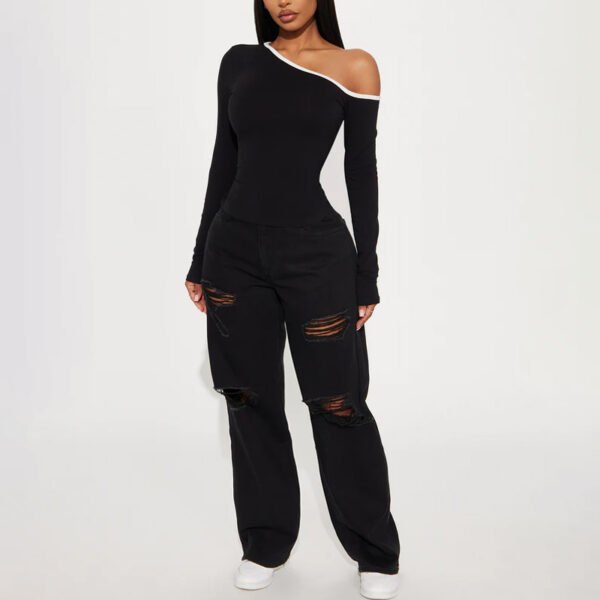 2 High Quality Off Shoulder Long Sleeve Women Top