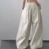 Striped Wide Leg Drawstring Pants